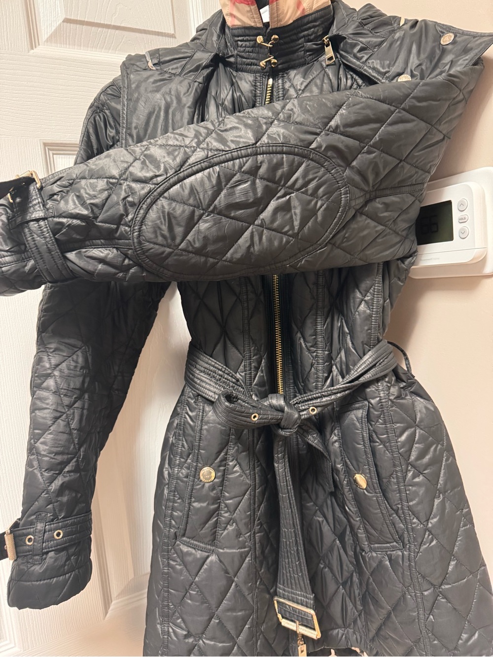 Burberry Quilted Trench Coat - Picture 7 of 10